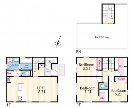 �Ԏ��}�@�󏭂ȃ��[�t�o���R�j�[�t����3LDK��