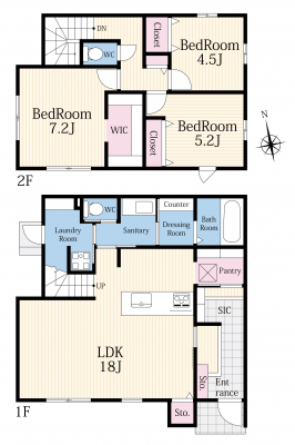 �Ԏ��}�@����肪�ꂩ���ɂ܂Ƃ܂��Ă��Đ��������̗ǂ�3LDK��
���ʁE�E�ߕ������l�C�̃����h���[���[����������
