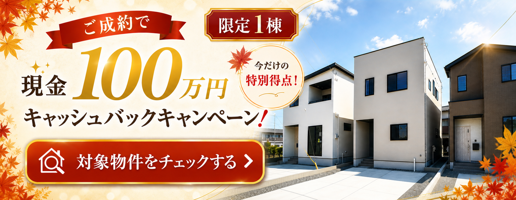 ������Ō���100���~�L���b�V���o�b�N�L�����y�[��